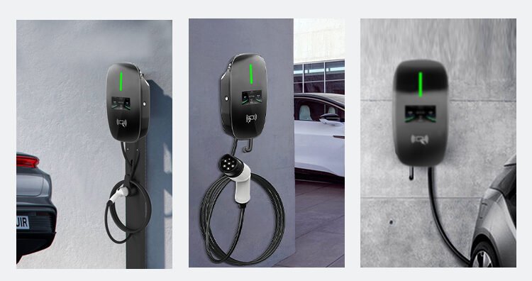 different angles of ev home charger